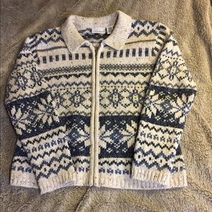 Ladies Croft & Barrow Fair Isle Sweater size M